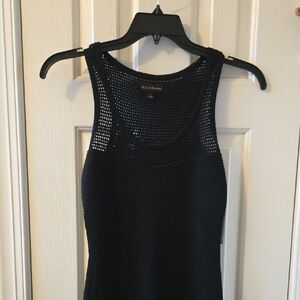 BOLD ELEMENTS BRAND WOMEN'S BLACK TANK TOP SWEATER DRESS SIZE SMALL